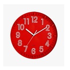 Relógio De Parede Ø 30cm Vermelho