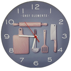 Relogio De Parede Para Cozinha Utensilios 30x30cm - Carisma