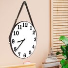 Relógio De Parede Premium Branco Com Número Em Relevo Preto 5