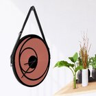 Relógio De Parede Premium Cobre Metalizado Com Relevo Preto Ô