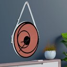 Relógio De Parede Premium Cobre Metalizado Com Relevo Preto Ô