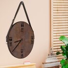 Relógio De Parede Premium Corten Com Alça E Palavras Em Relev