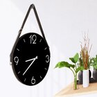 Relógio De Parede Premium Preto Com Alça E Números Vazados 35