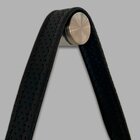 Relógio De Parede Premium Vermelho Com Relevo Preto Ônix 50cm