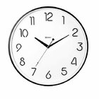 Relógio De Parede Preto Brilhante Silencioso Herweg 6853-035