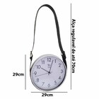 Relogio De Parede Redondo Retro Alça Sintetica Regulavel Deco