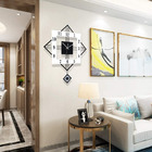 Relógio De Parede Retrô Vintage Preto E Branco Pendente 60cm