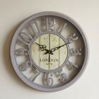 Relógio De Parede Vazado Redondo Decoração London 1879 45cm