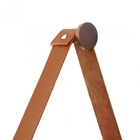 Relogio Decorativo Adnet Marrom Alça Corino Caramelo Mostrado