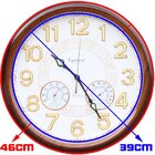 Relógio Decorativo De Parede Com Termômetro Higrômetro 46cm