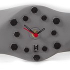 Relógio Decorativo De Parede Hélice Cinza