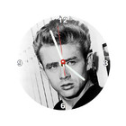 Relógio Decorativo James Dean Branco E Preto
