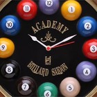 Relógio Decorativo Parede De Fibra - Billiard Preto