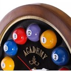 Relógio Decorativo Parede De Fibra - Billiard Preto