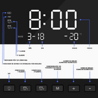 Relógio Despertador + Carregador Indução Branco