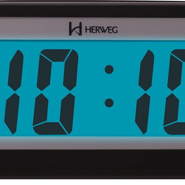 Relógio Despertador Digital Com Soneca - Herweg - Preto