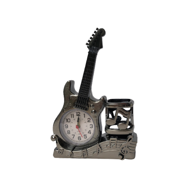 Relógio Despertador Guitarra Enfeite Decorativo Dec141