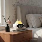 Relógio Despertador Infantil Digital Coelho Bateria Recarregá