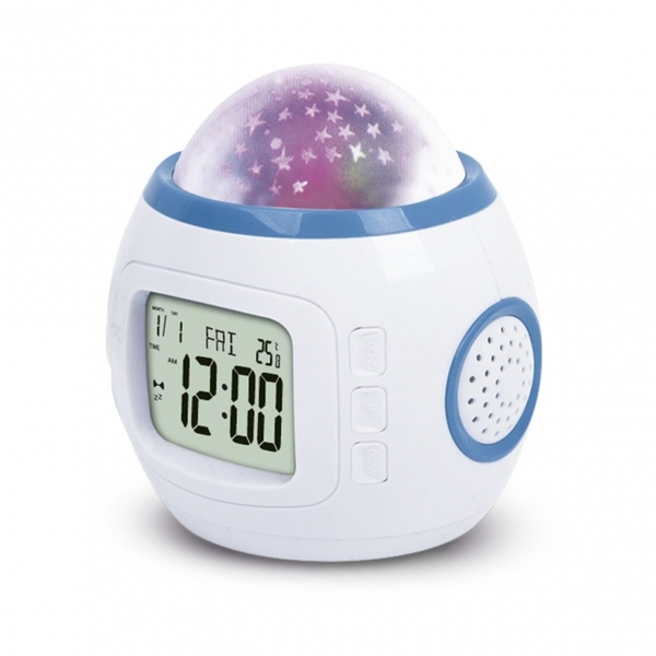 Relogio Despertador Musical Alarme C-luzes 3aaa Rd-1