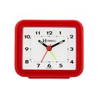 Relogio Despertador Quartz Analogico Quadrado Herweg 2612  Ro