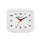 Relogio Despertador Quartz Analogico Quadrado Herweg 2612  Ve