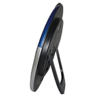 Relógio Digital Parede Mesa Despertador Redondo 26 Cm Azul Cb