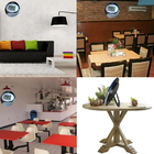 Relógio Digital Parede Mesa Despertador Redondo 26 Cm Azul Es