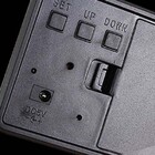 Relogio Digital Sensor Som Alarme Termometro Madeira Triangul