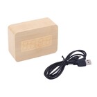 Relogio Digital Sensor Som Alarme Termometro Madeira Voice Co