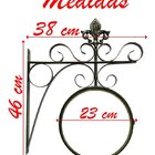 Relógio Dupla Face Ferroviária Retrô Suporte Parede