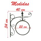 Relógio Estação Dupla Face Retrô London Preto Em Metal