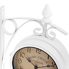 Relógio Estação Dupla Face Retrô New York Decoração Branco