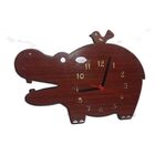 Relógio Hipopótamo Rustico Em Mdf