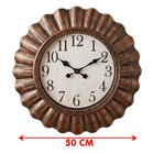 Relógio Parede Analógico Decorativo Com Moldura Rústico 50cm