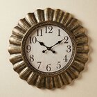 Relógio Parede Analógico Decorativo Com Moldura Rústico 50cm