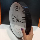 Relógio Parede Home&co Plástico 30x30x4cm Preto