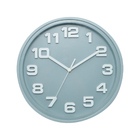 Relogio Parede Plastico Thick Numbers Cinza 30x5x30cm