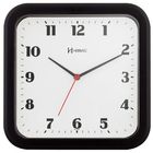 Relógio Parede Quadrado Moderno Preto 23 Cm Herweg 6145-34