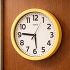 Relógio Parede Redondo Yin's Decoração Estilo Madeirado 45cm
