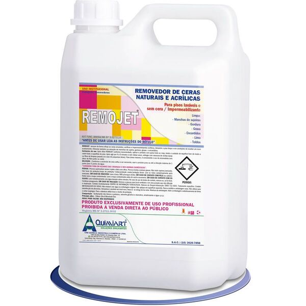 Remojet  - Removedor De Ceras Sujidades Em Geral- Quimiart -