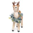 Rena Decorativa Com Colar De Folhas 35x20x14cm 1025378