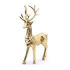 Rena Decorativa Em Pé Ouro Com Glitter 30x8x17cm 1114126