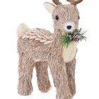 Rena Decorativa Natalina Brown Palha 1pc 17 X 8,5 X 27 Cm Dec