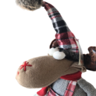 Rena Divertida De Tecido Xadrez Sentada 37 Cm