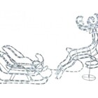 Rena E Trenó Iluminado Led Enfeite Natal Grande Para Jardim 1