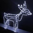 Rena Iluminada Led Natal Natalino Branco Frio 108 Leds Decora