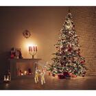 Rena Natural Decorativa Vazada 30l 3aa 42cm Enfeite De Natal