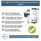 Reparo Completo Vaso Monobloco Para Smart Norte