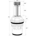 Reparo Para Torneira Mecanismo M18 Cerâmico Cr.  ¼ Volta Amar