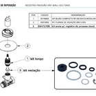 Reparo Registro Pressão Docol Dry Wall Longo Modular 1/2 E 3/
